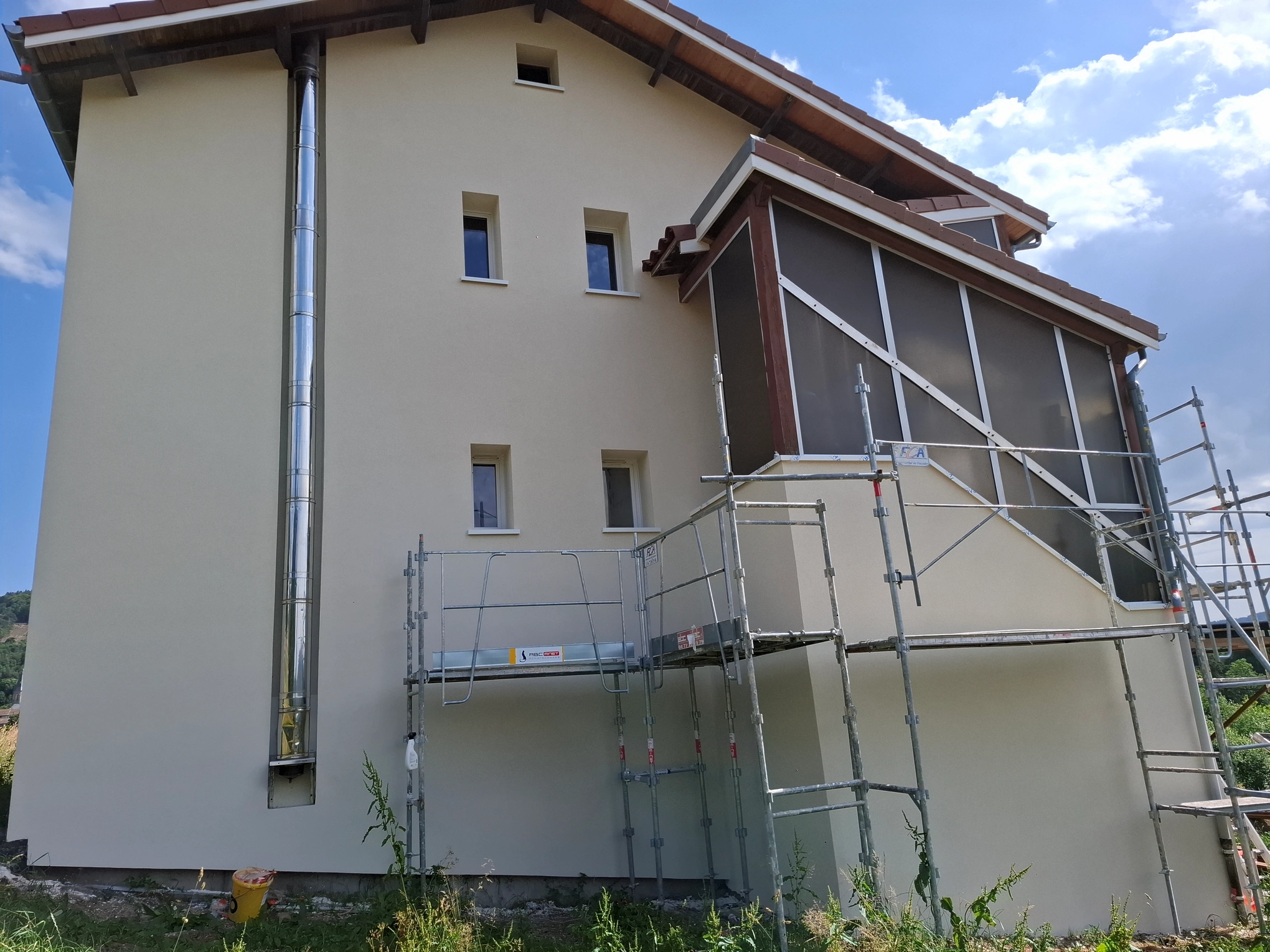 Façade rénovée réalisée par FCA